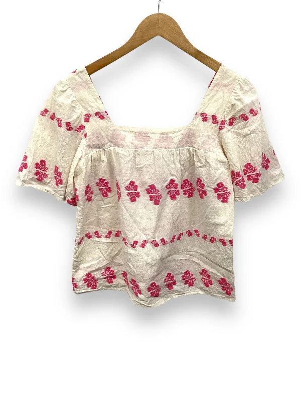 Top Short Sleeve By Clothes Mentor In Floral Print, Size: S