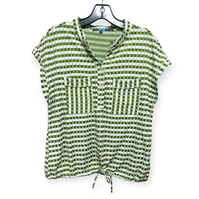 Top Short Sleeve By Eva Franco In Green, Size: M