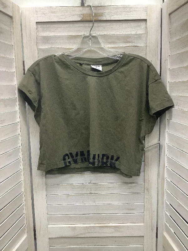 Top Short Sleeve By Gym Shark In Green, Size: M