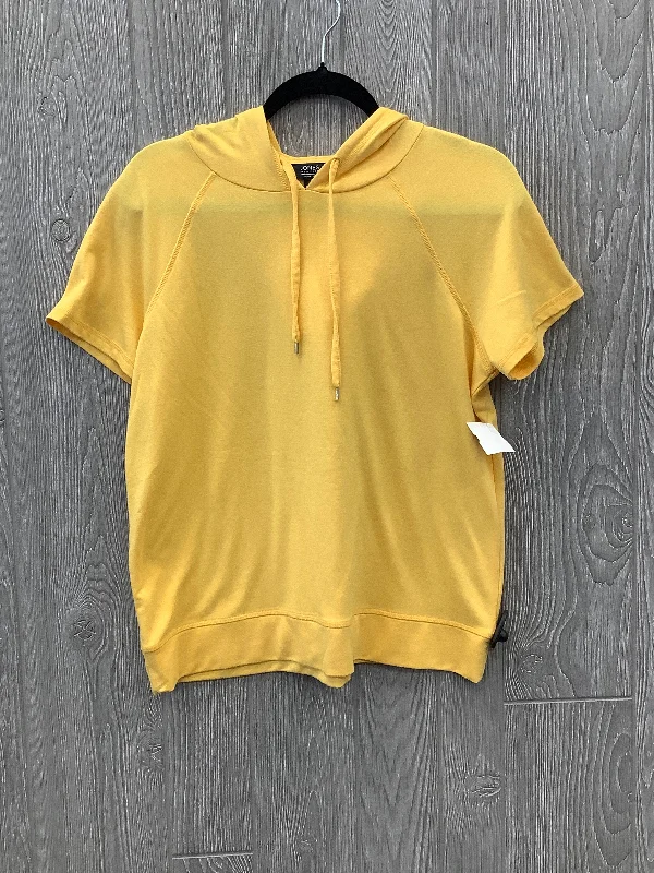 Top Short Sleeve By Jones New York In Yellow, Size: M