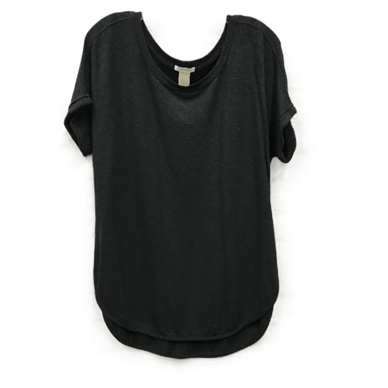 Top Short Sleeve By Matty M In Grey, Size: L