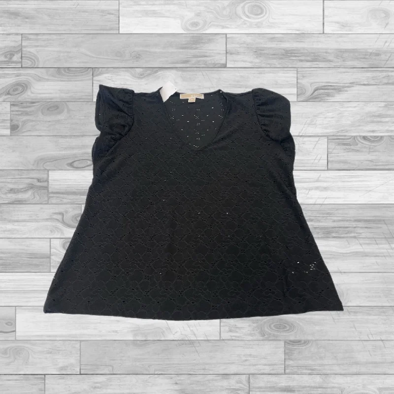 Top Short Sleeve By Michael By Michael Kors In Black, Size: M