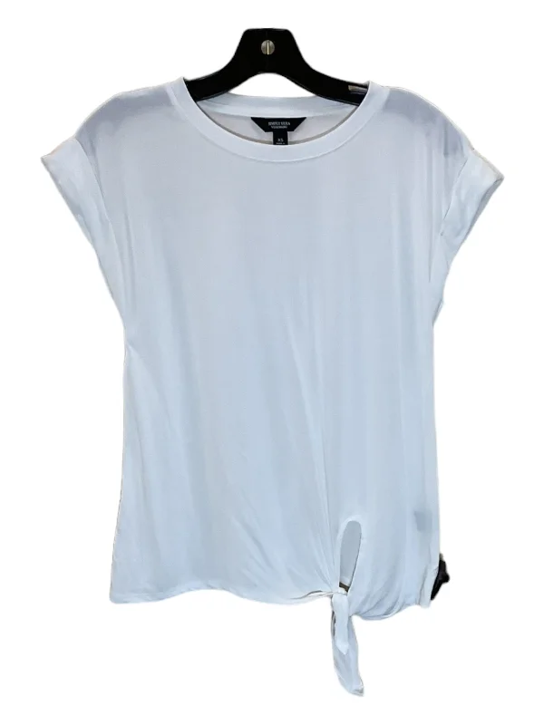 Top Short Sleeve By Simply Vera In White, Size: Xs