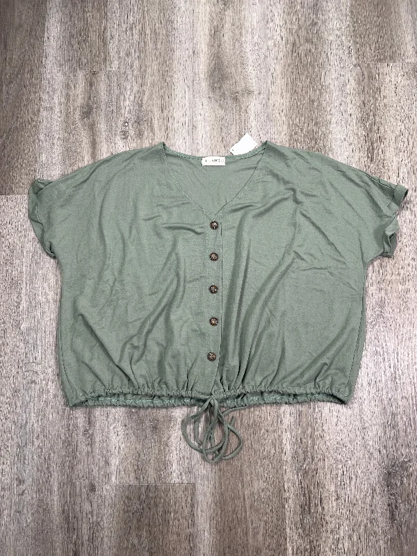 Top Short Sleeve By The Nines In Green, Size: L