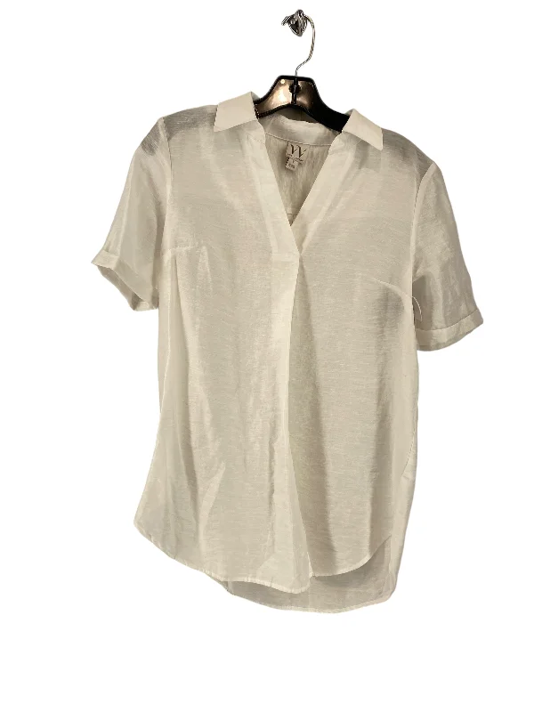 White Blouse Short Sleeve Worthington, Size S