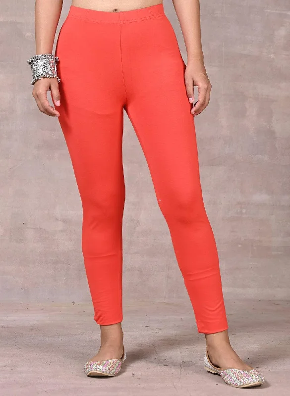 Bright Orange Plain Tight