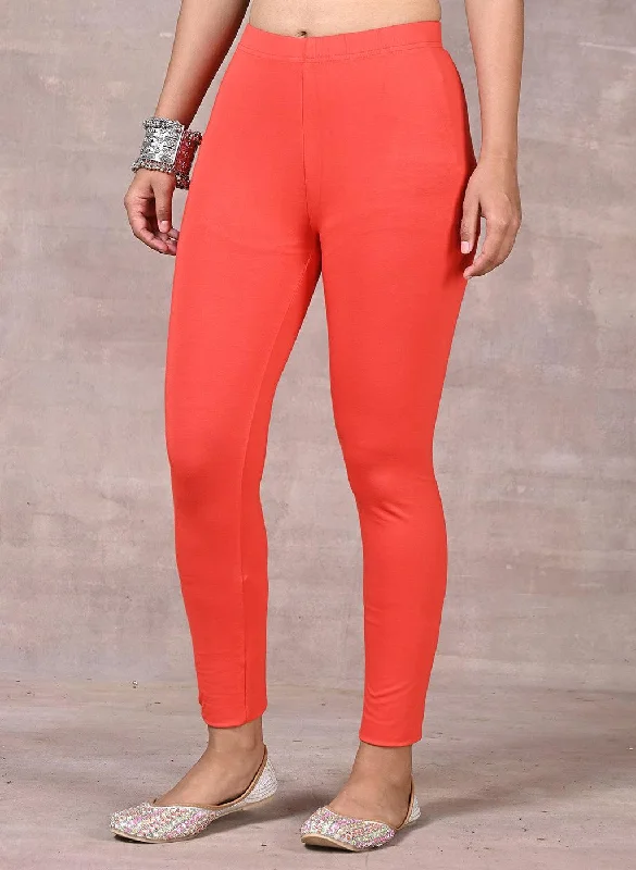 Bright Orange Plain Tight