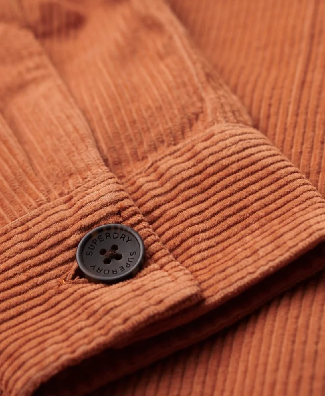 Chunky Cord Overshirt | Burnt Tan