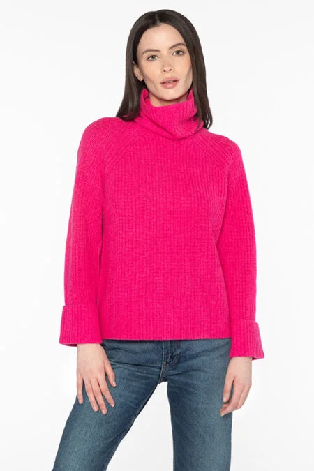 Kinross Cashmere Luxe Rib T-Neck