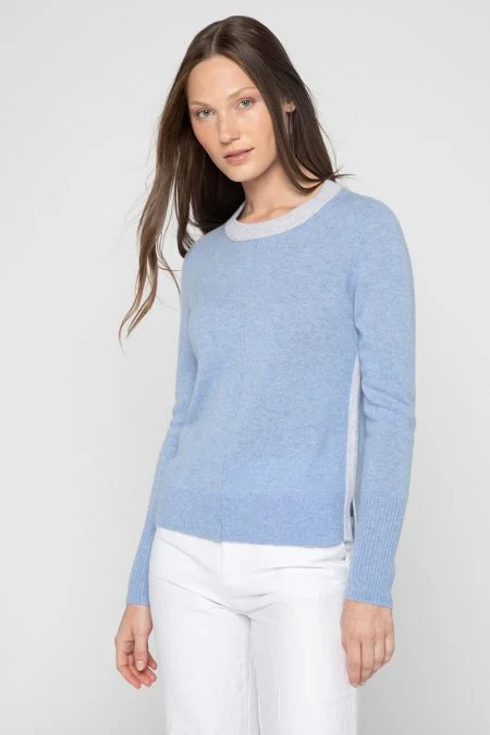 Kinross Cashmere Reversible Pop Crew