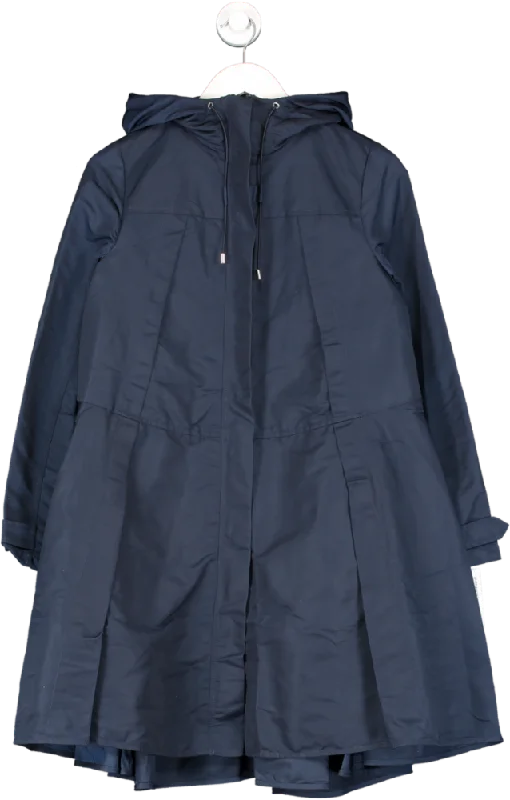 Lands' End Blue Hooded Raincoat UK 6