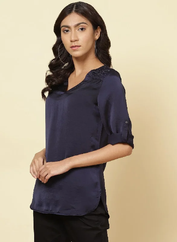 Midnight Blue Jashn Top