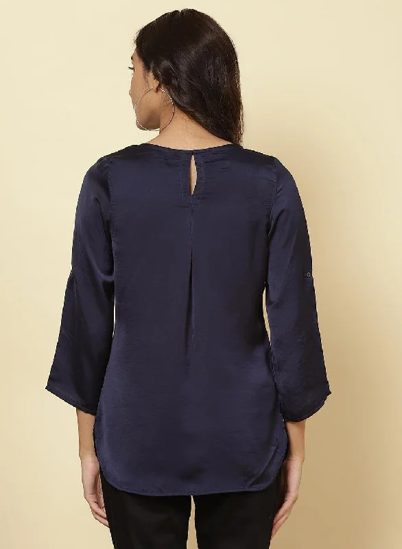 Midnight Blue Jashn Top