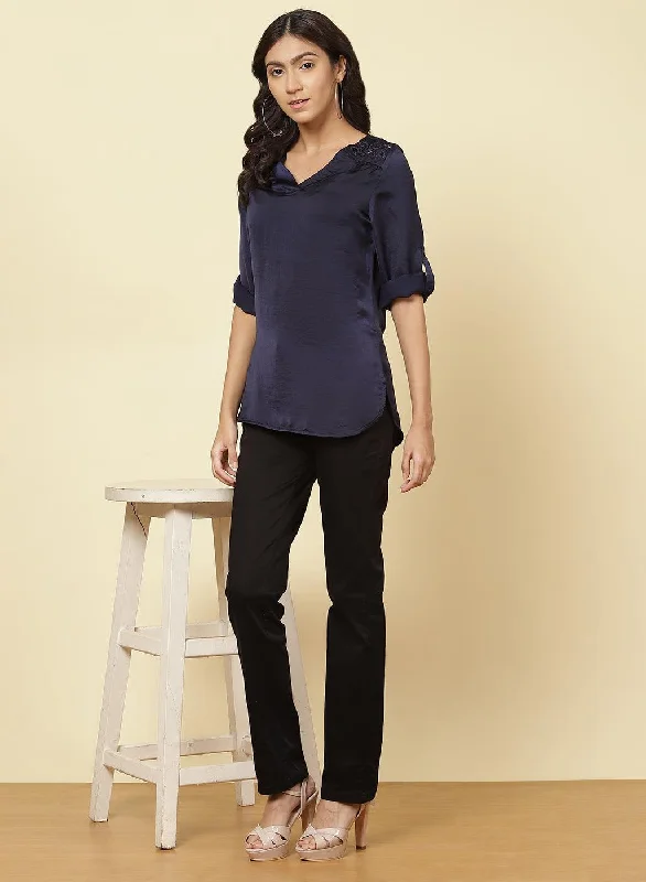 Midnight Blue Jashn Top