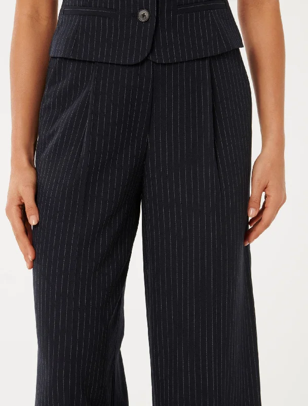 Noa Pinstripe Wide Leg Pants