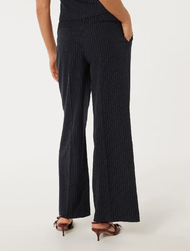 Noa Pinstripe Wide Leg Pants