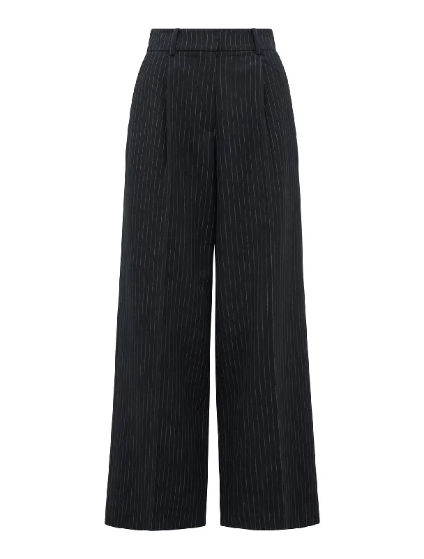 Noa Pinstripe Wide Leg Pants