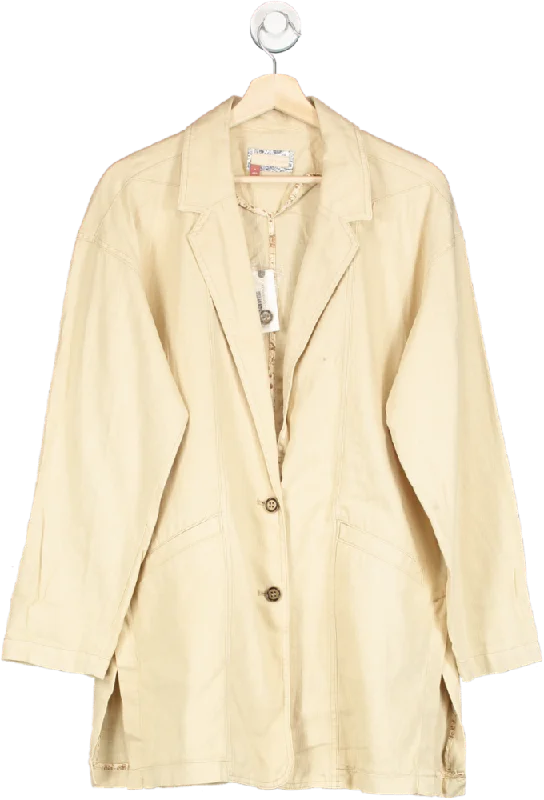 Anthropologie Pilcro Taupe Oversized Blazer Size S