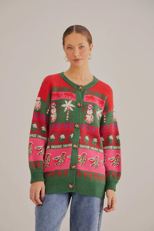 Tropical Christmas Ainika Cardigan